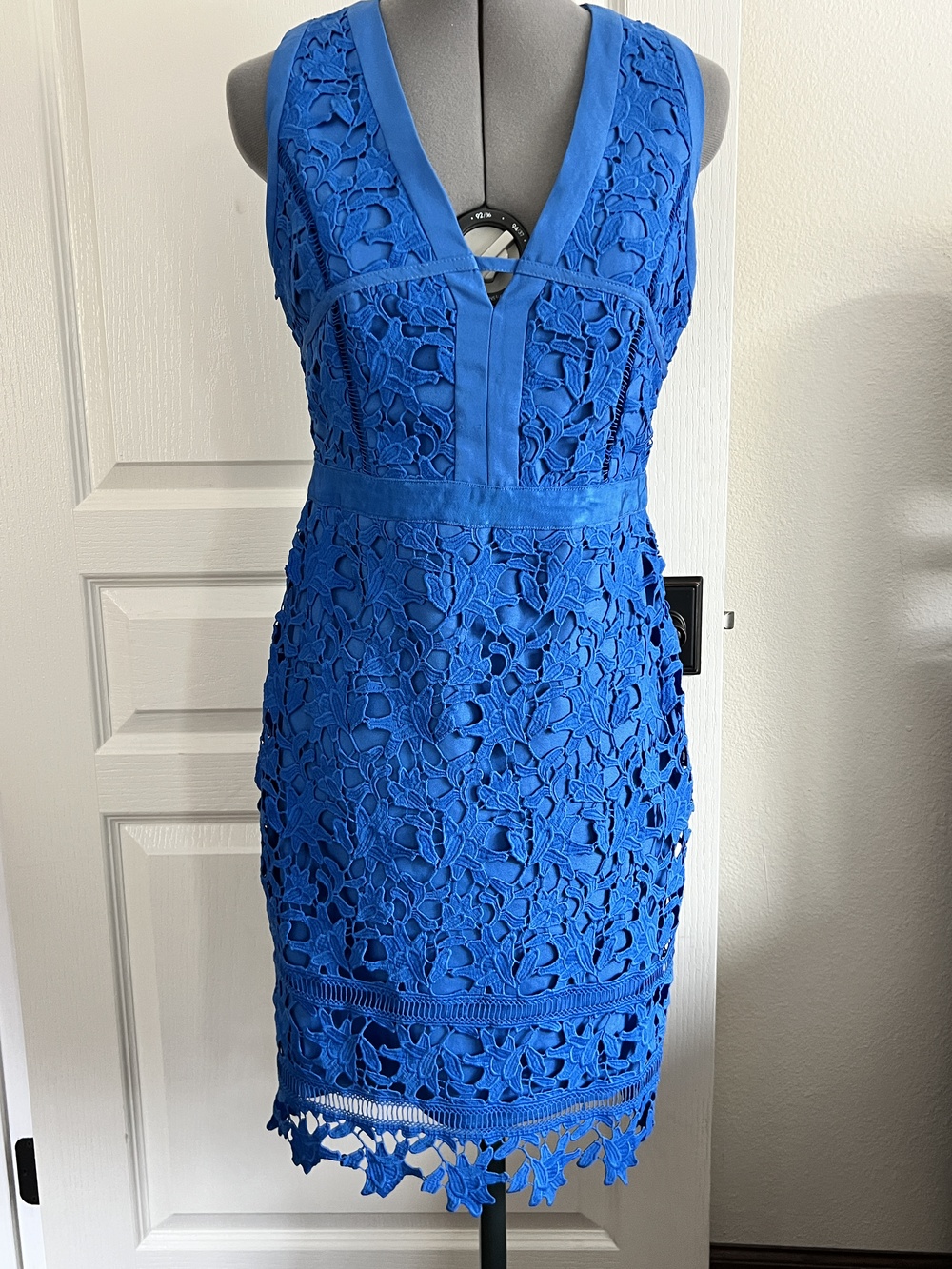 Adelyn Rae Blue Lace Dress
